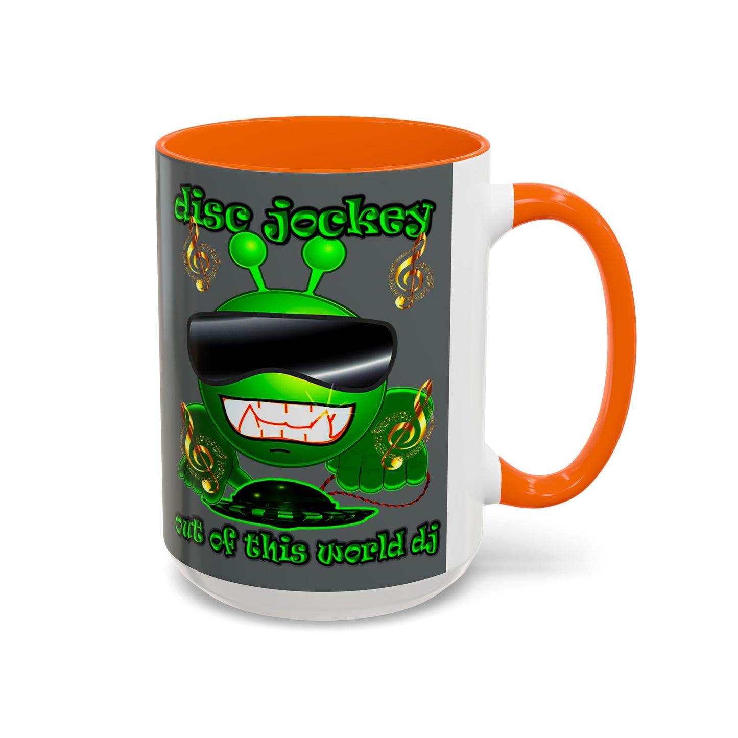 disc jockey - Accent Mug (dark grey)