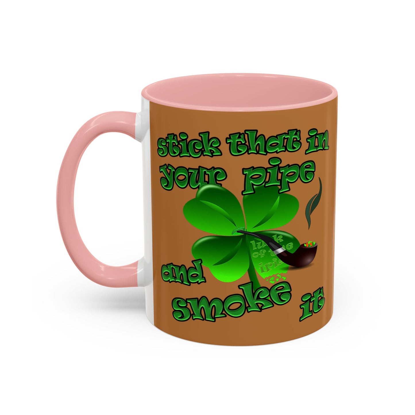 celtics logo - Accent Mug (light brown)