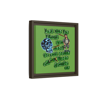 og - framed canvas art (green)