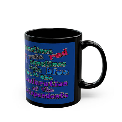 declaration of the independents - Black Mug (dark blue)