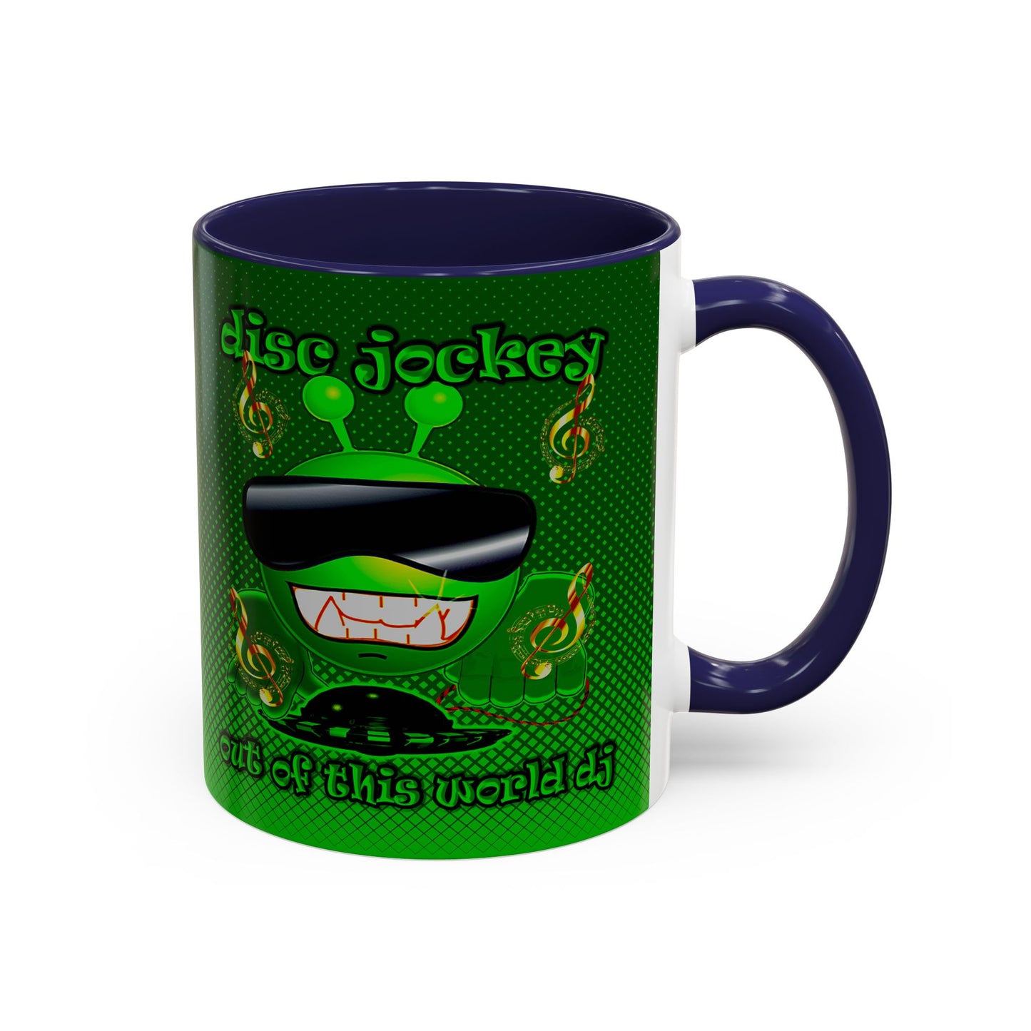 disc jockey - Accent Mug (logo green)