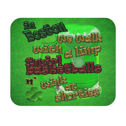 celtics logo - Mouse Pad (Rectangle) (green turf)