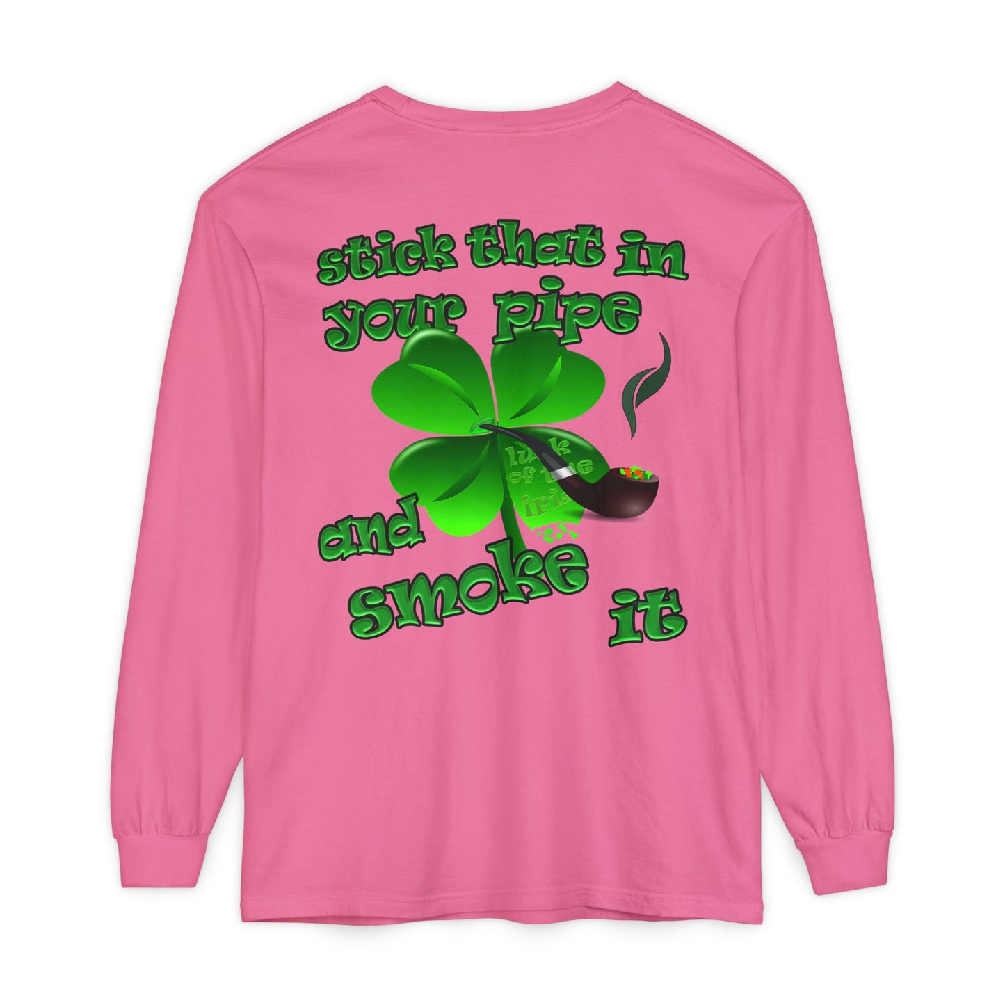 celtics logo - Unisex Garment-dyed Long Sleeve T-Shirt