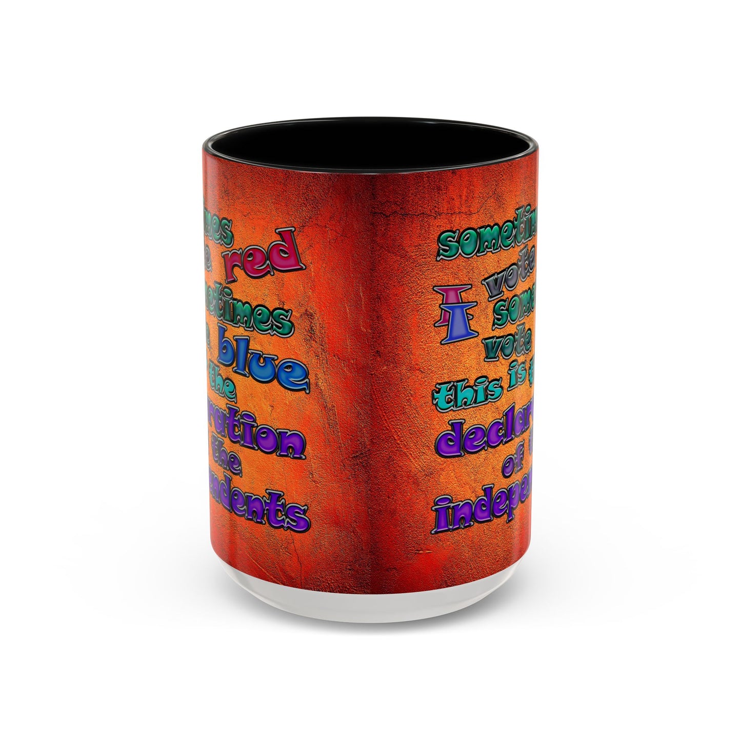 declaration of the independents - Accent Mug (burnt orange)