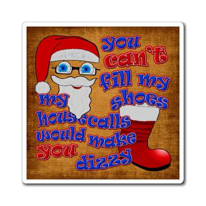 santa's shoes - Magnets - (brown papyrus)