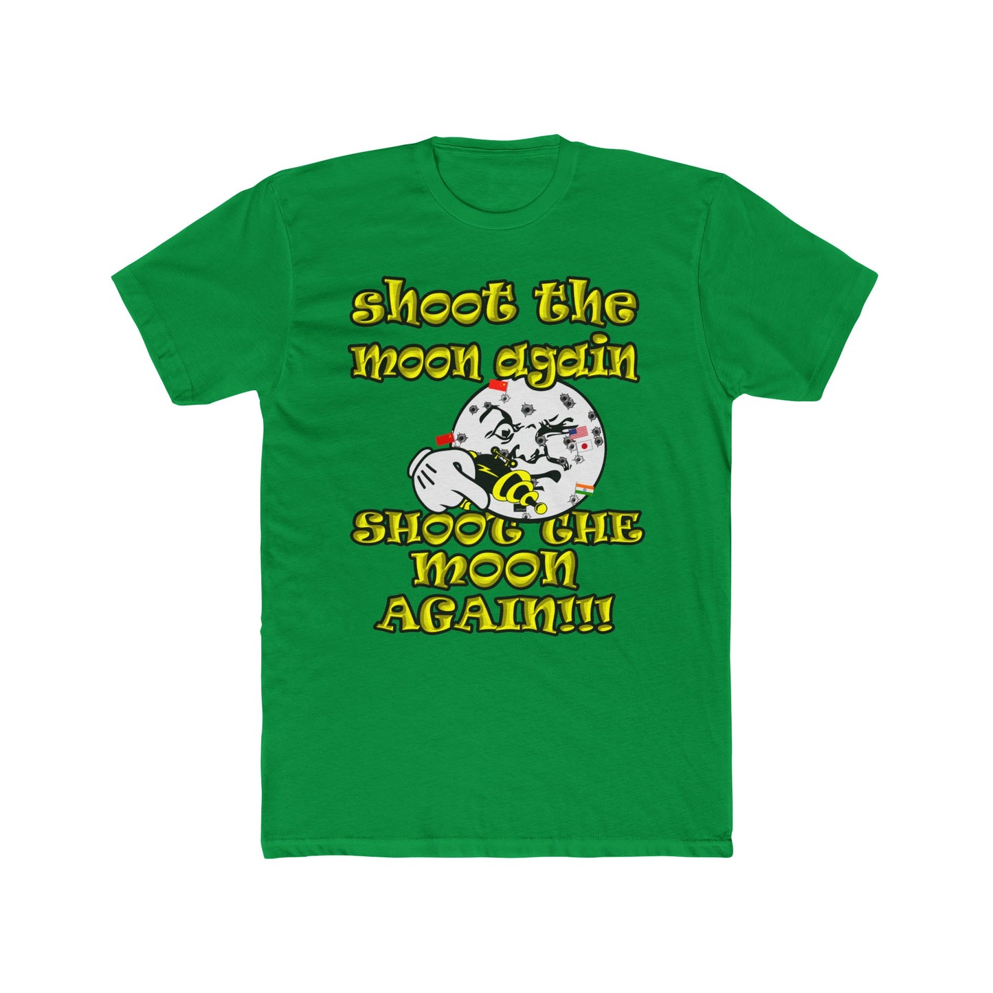 shoot the moon again - Men's Cotton Crew Tee