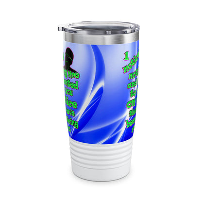 noticed you noticing - Ringneck Tumbler, 20oz (blue-white wave)