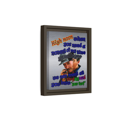 high noon - framed canvas art (brushed nickel)