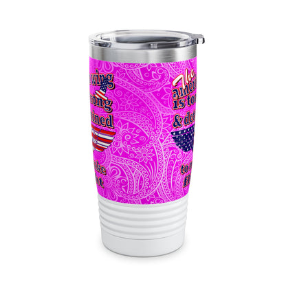 american wing - Ringneck Tumbler, 20oz (pink swirl)