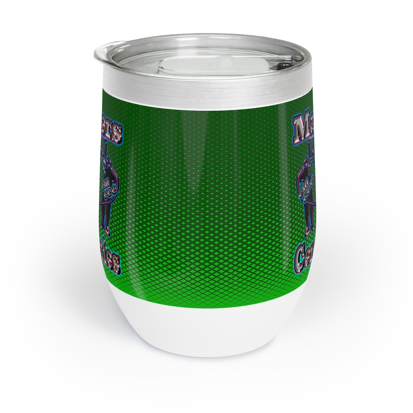em cee squared - Chill Wine Tumbler (logo green)