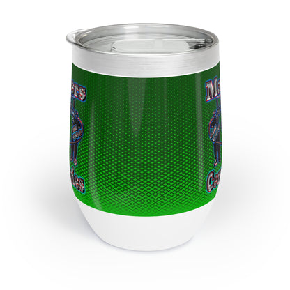 em cee squared - Chill Wine Tumbler (logo green)