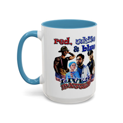 rw&b lives matter - Accent Mug (white)
