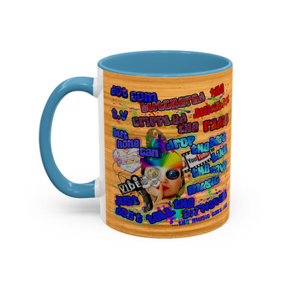 drop the beat - Accent Mug (butterscotch wood finish)