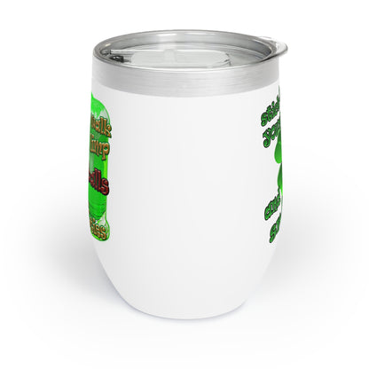 celtics logo - Chill Wine Tumbler