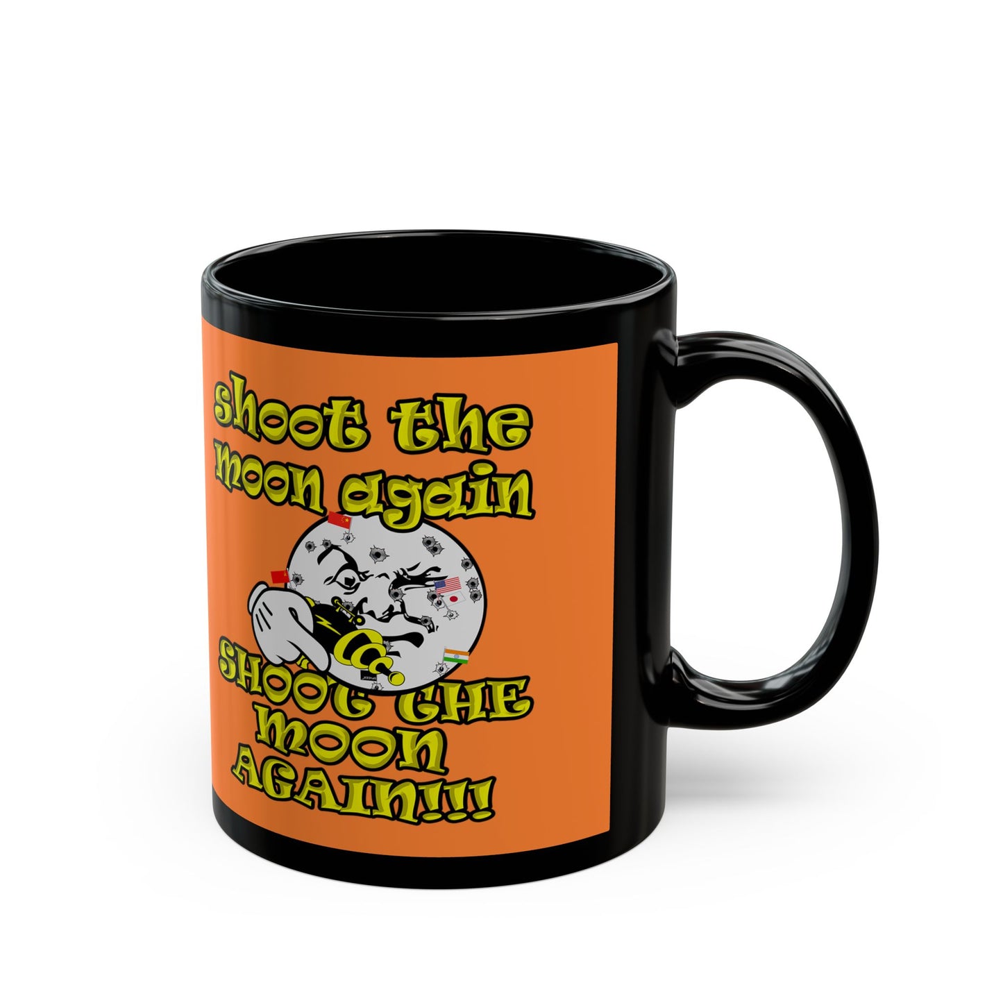 shoot the moon again - Black Mug (crusta)