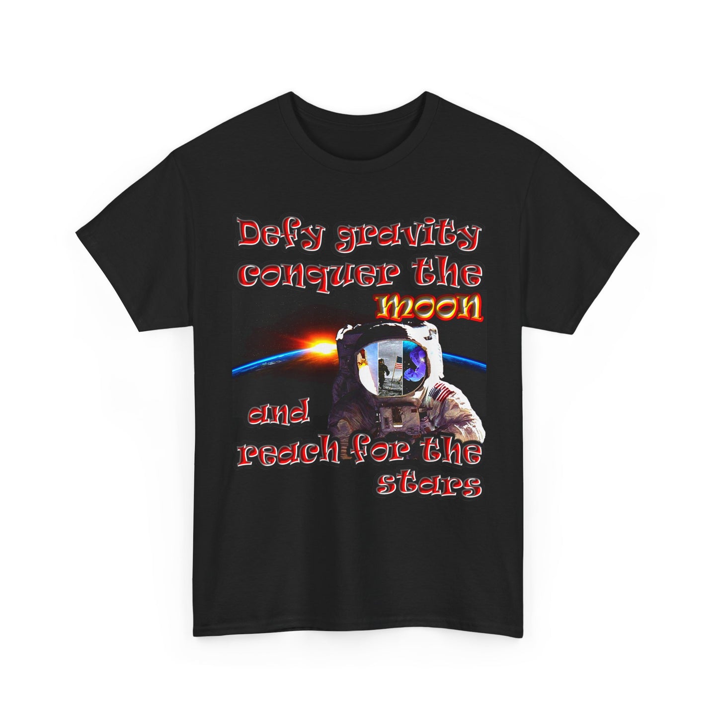 defy conquer reach - Unisex Heavy Cotton Tee