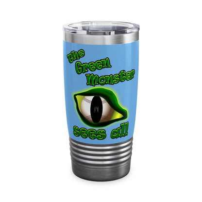 green monster - Ringneck Tumbler, 20oz (light blue)