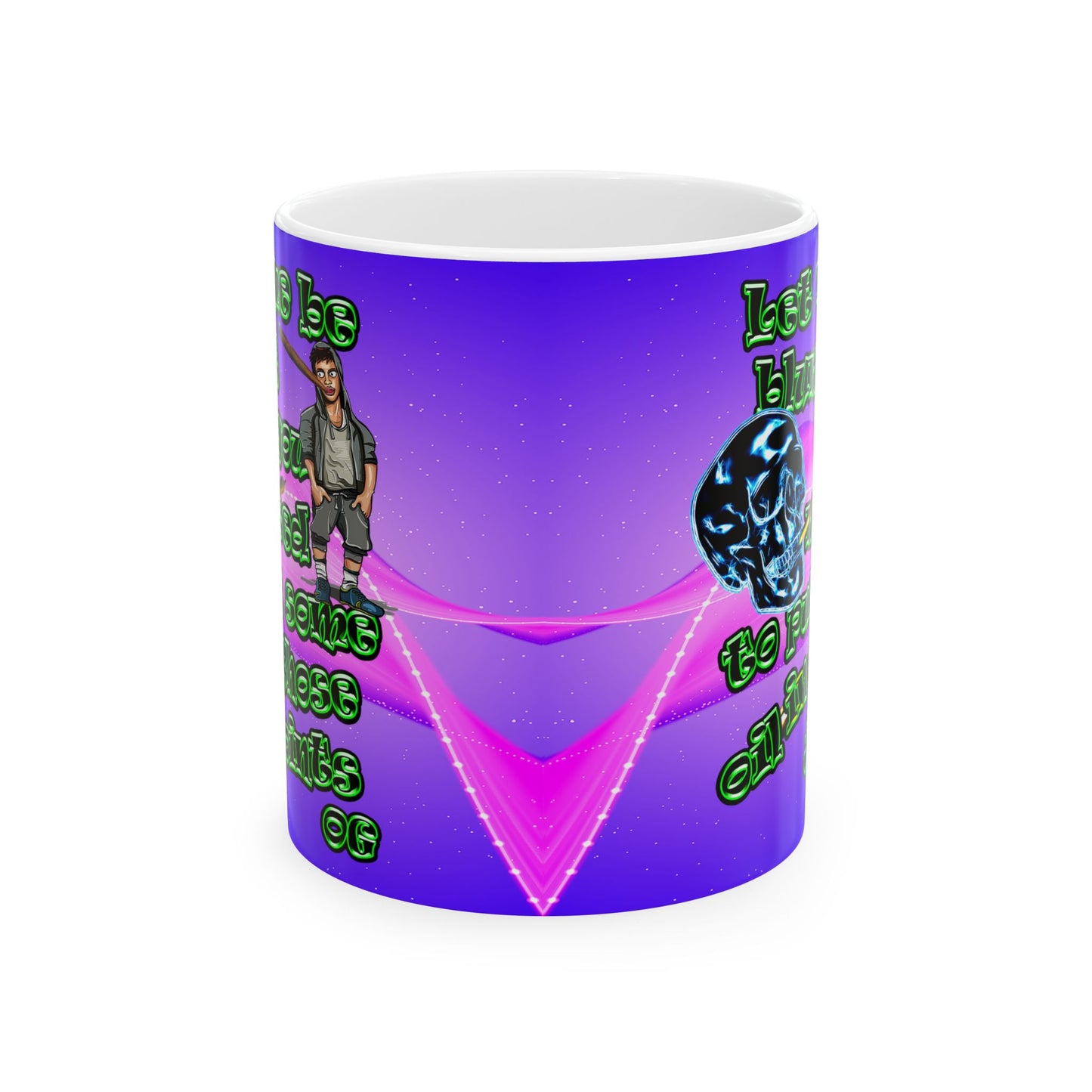 og - White Mug (purple-pink wave)