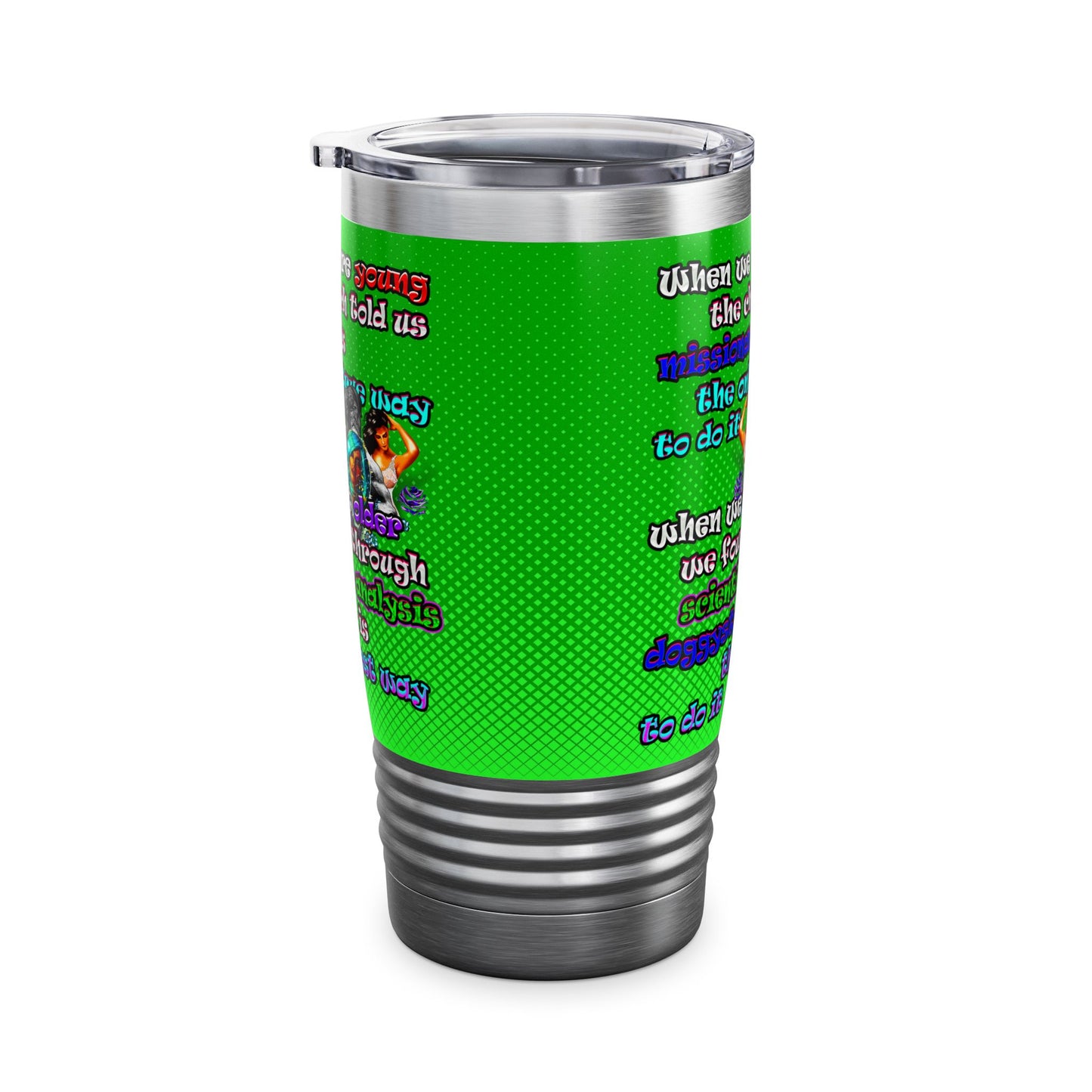 doggystyle - Ringneck Tumbler, 20oz (logo green)