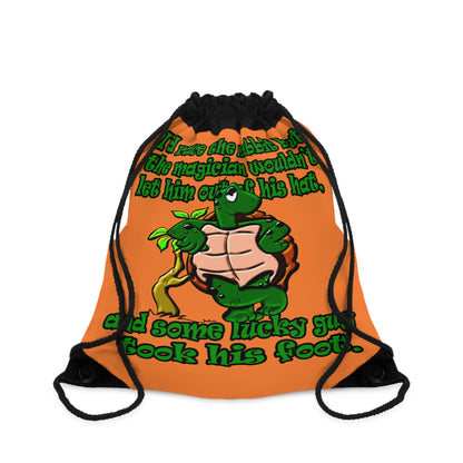 turtle race - Drawstring Bag (crusta)