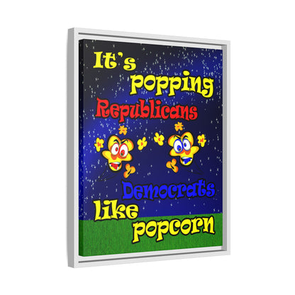popping like popcorn - framed canvas art ('snoops' background)