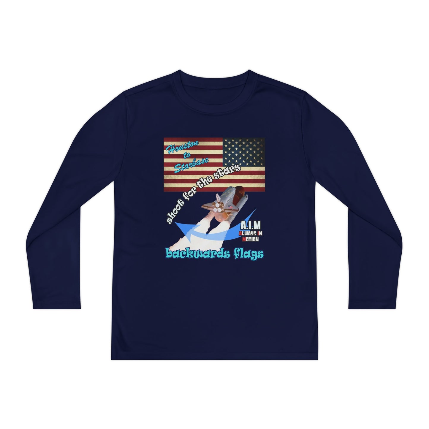 shoot for the stars - Youth Long Sleeve Competitor Tee