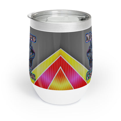 em cee squared - Chill Wine Tumbler (rainbow split)
