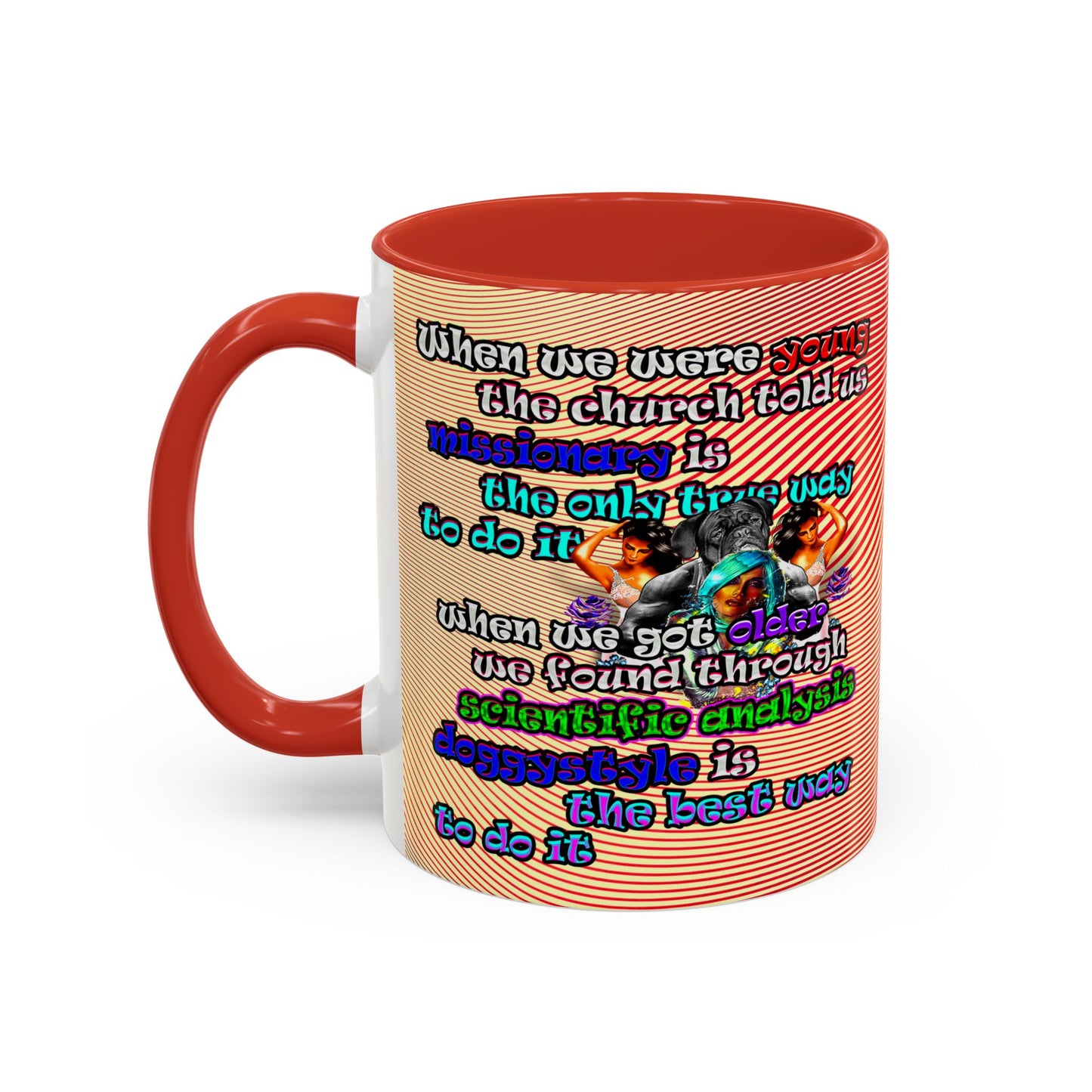 doggystyle - Accent Mug (yellow-orange wave)