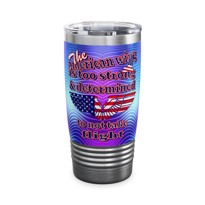 american wing - Ringneck Tumbler, 20oz (purple wave)