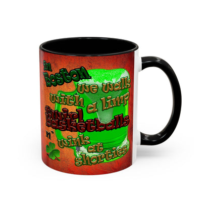 celtics logo - Accent Mug (burnt orange)