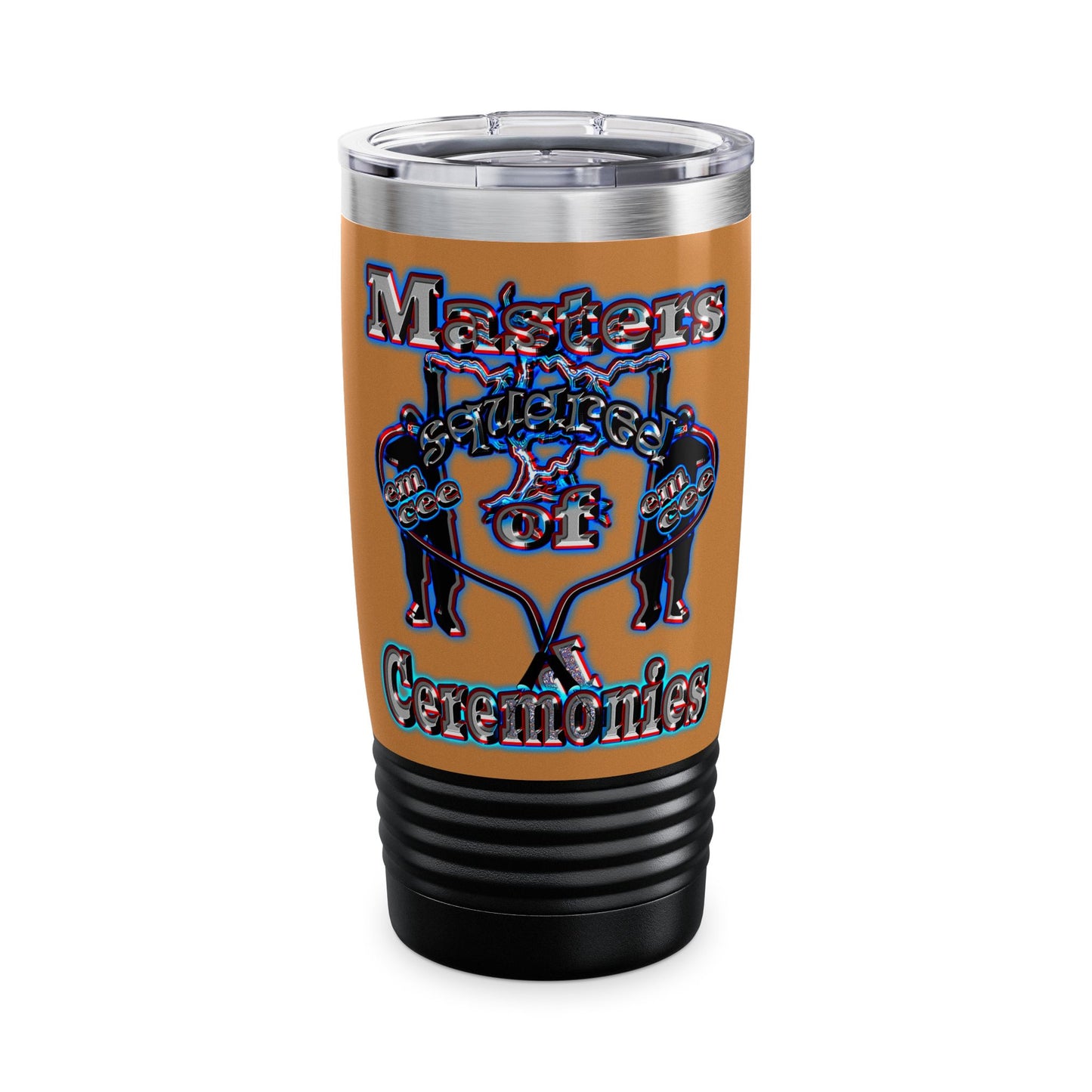 em cee squared - Ringneck Tumbler, 20oz (light brown)