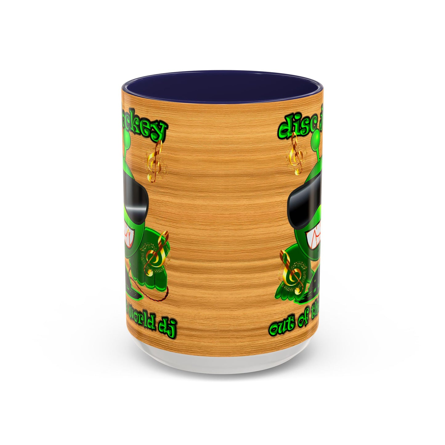 disc jockey - Accent Mug (butterscotch wood finish)