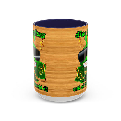 disc jockey - Accent Mug (butterscotch wood finish)