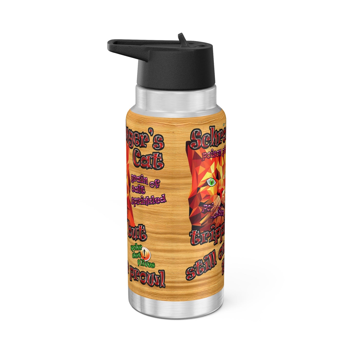 schrodinger's cat - Gator Tumbler, 32oz  (butterscotch wood finish)