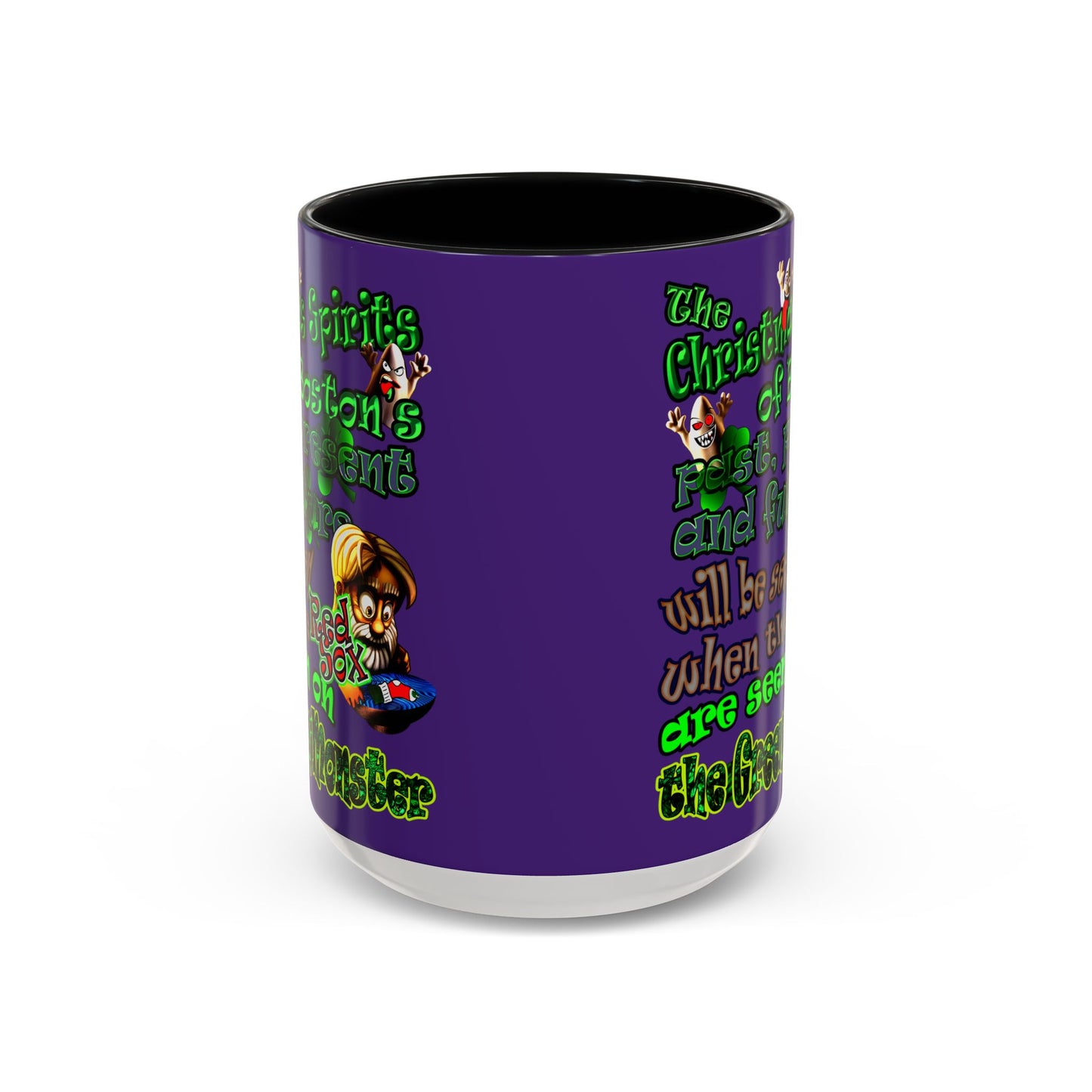 christmas spirits of boston - Accent Mug (purple)