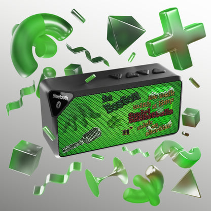 celtics logo - Jabba Bluetooth Speaker (green turf)