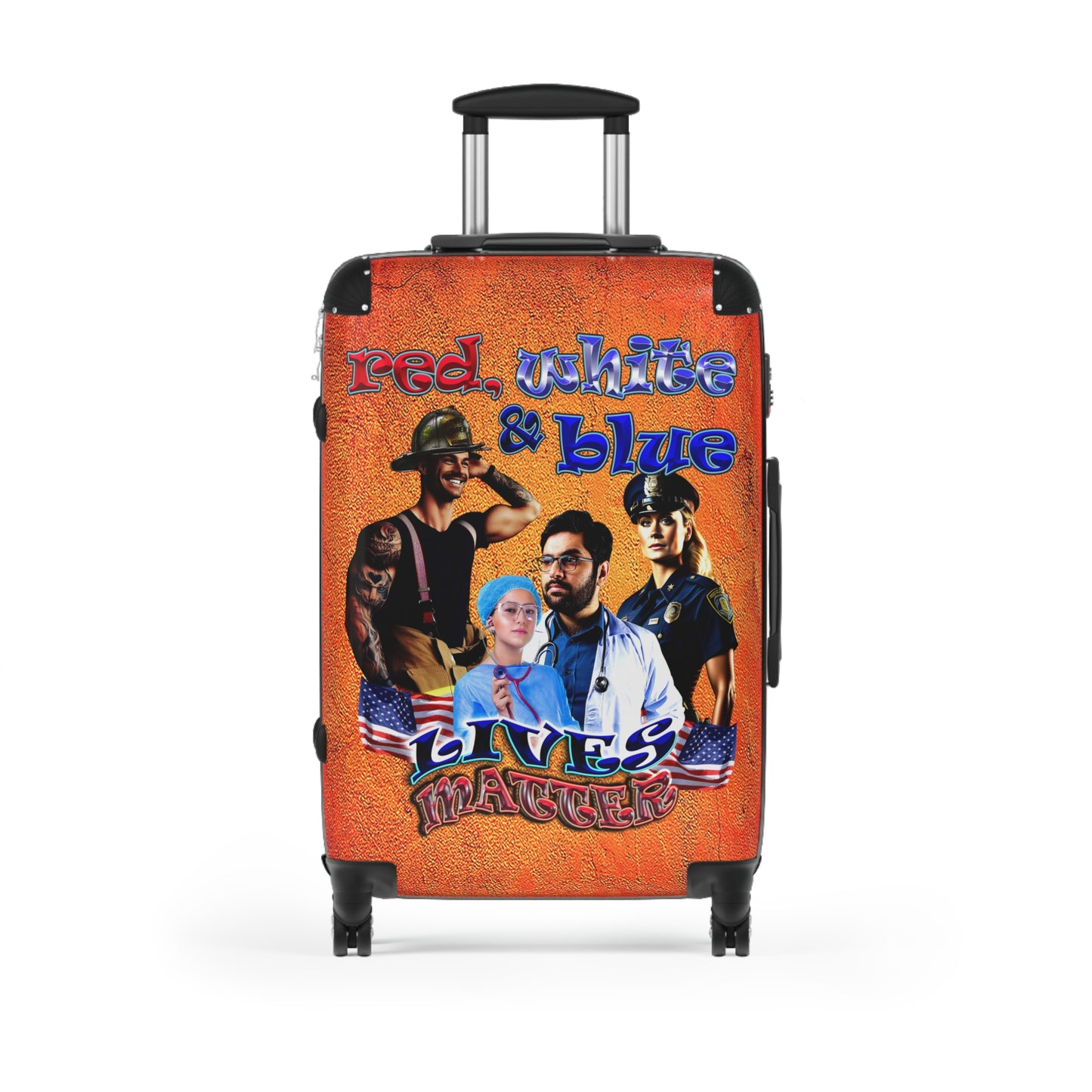 rw&b lives matter - Suitcase (burnt orange)