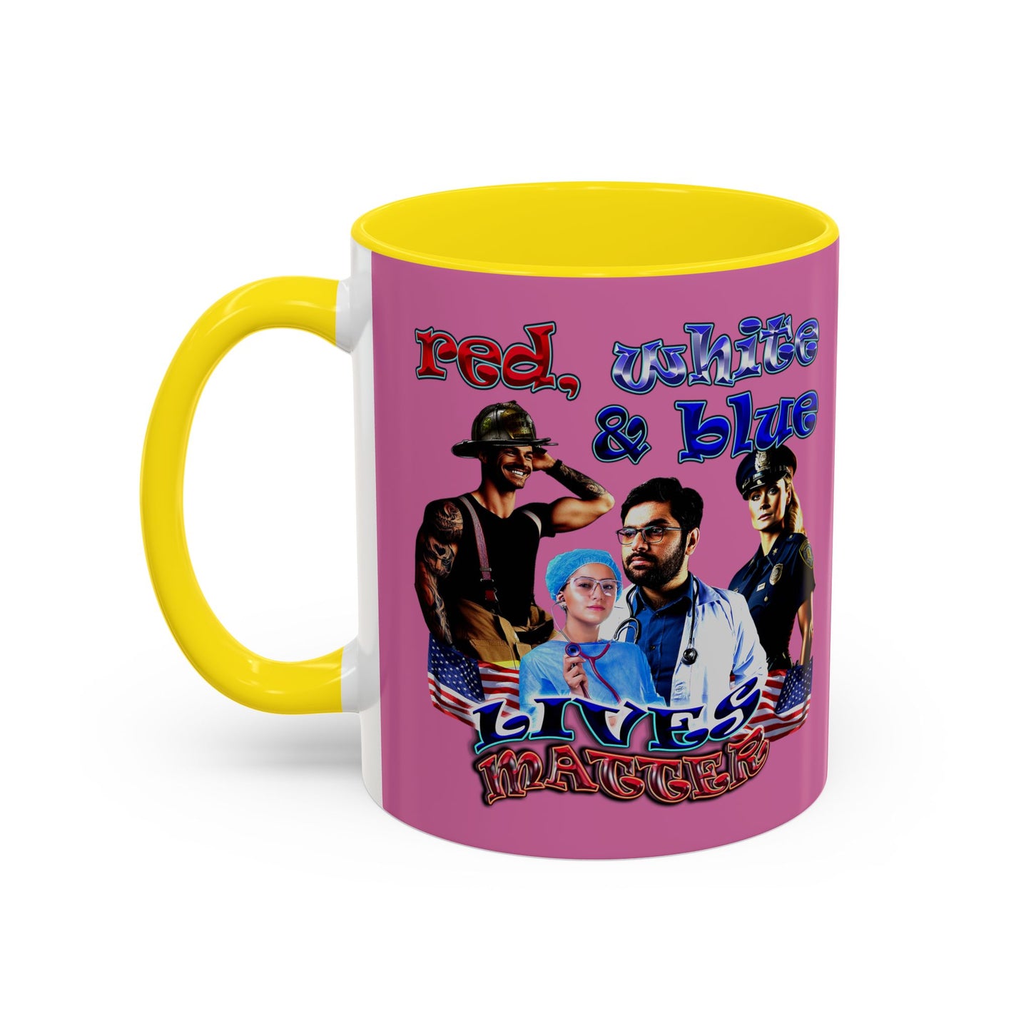 rw&b lives matter - Accent Mug (light pink)