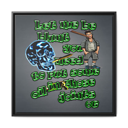 og - framed canvas art (grey-light grey)
