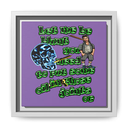 og - framed canvas art (light purple)