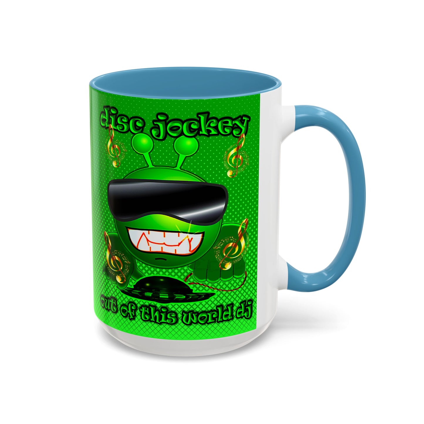 disc jockey - Accent Mug (logo green)