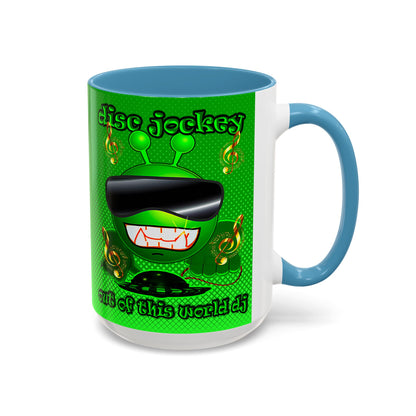 disc jockey - Accent Mug (logo green)