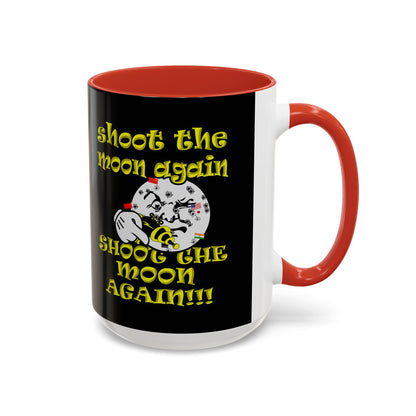 shoot the moon again - Accent Mug (black)
