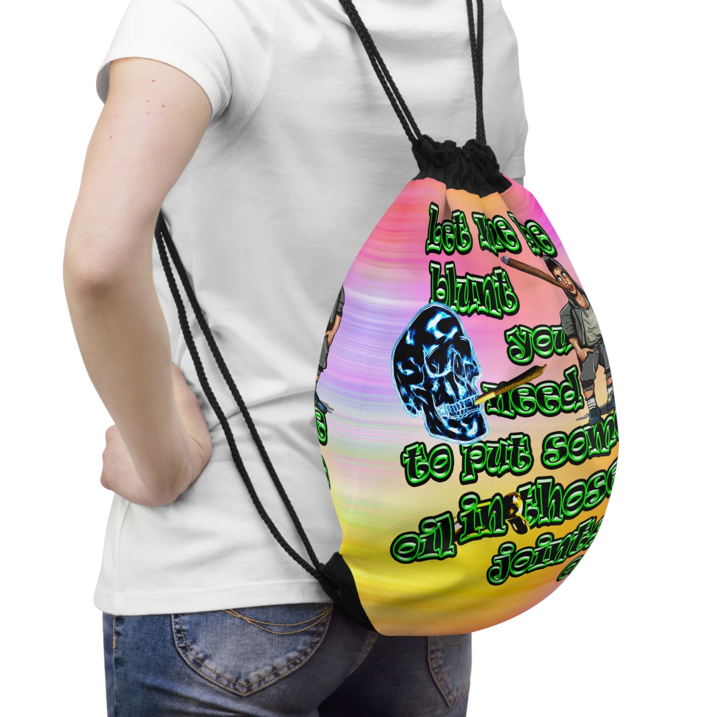 og - Drawstring Bag (color blur)