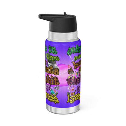 the bum's shit - Gator Tumbler, 32oz (purple-pink wave)