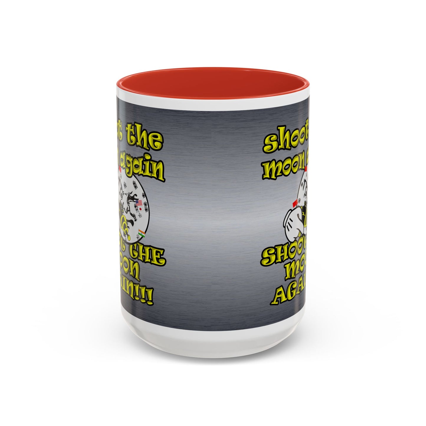 shoot the moon again - Accent Mug (brushed nickel)