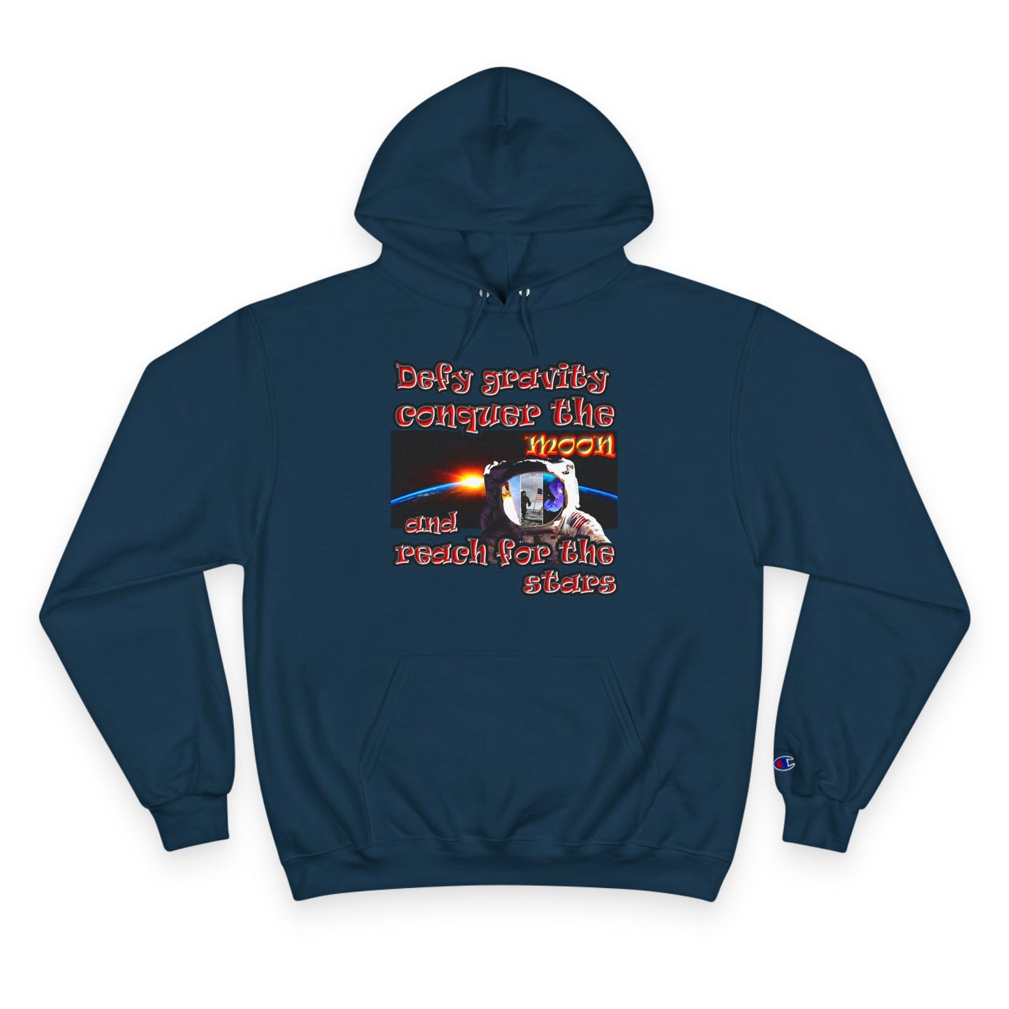 defy conquer reach - Champion Hoodie