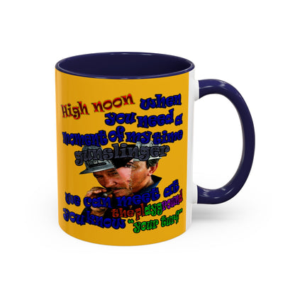 high noon - Accent Mug (yellow)