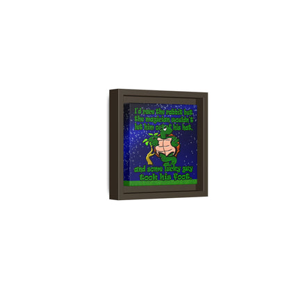 turtle race - framed canvas art ('snoops' background)