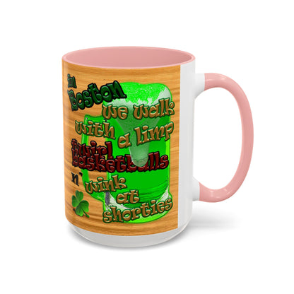 celtics logo - Accent Mug (butterscotch wood finish)